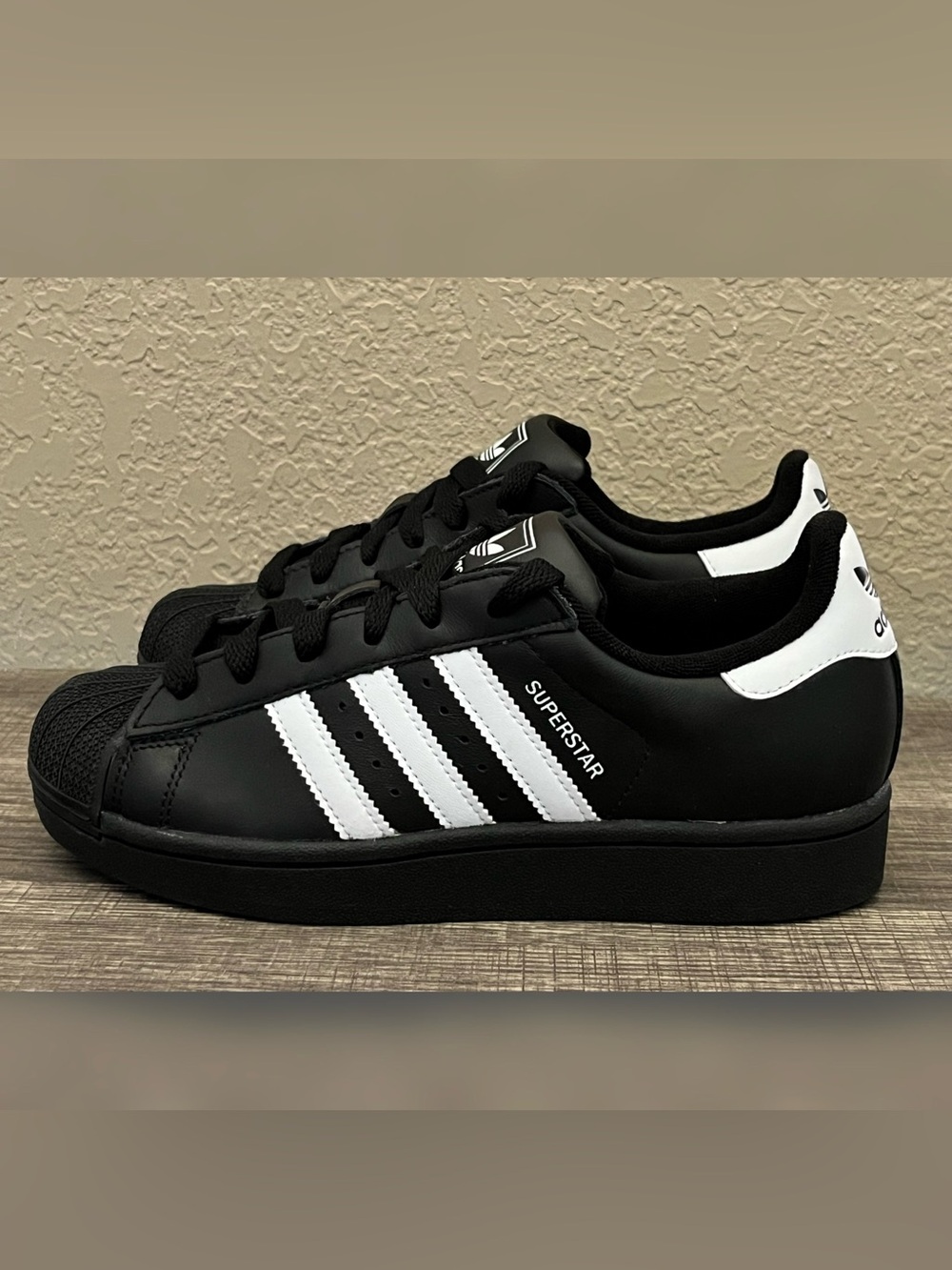 Adidas Superstar II Shoes Black Color Men's Size -5